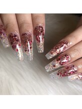 クロスネイル 渋谷店(CROSS nail)/ラメグラデーション☆スクエア