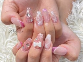 #チェックネイル