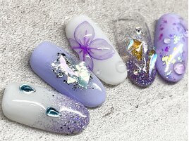 梅雨 あじさいネイル