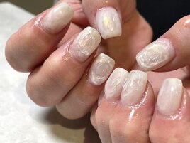 ニュアンス　ワンカラー　ネイル