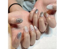 Nail salon Hana-JNEC1級所持/ネイルケア/持ち込み/長さだし/スカルプ/マグネット-の雰囲気（手書きアート♪）