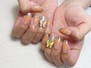 フレンチ蝶々ネイル