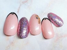 ミュゲットネイル(Muguet nail)/甘辛Mixネイル