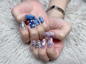 ネイルアンドアイラッシュサロン エスポアール(nail&eyelash salon espoir)/くり抜きネイル 星 90分コース