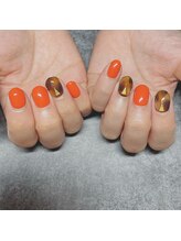 リブ(Lib)/べっ甲ネイル/秋ネイル