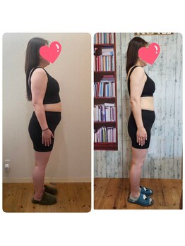 サロンドキー 舞子店(salon de:keY)/【47歳/155cm】 3か月で-10.2kg