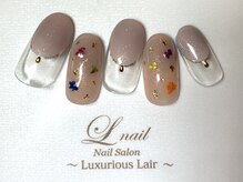 エルネイルアンドブラン 橋本店(Lnail×Blanc)/フレンチ×ドライフラワー