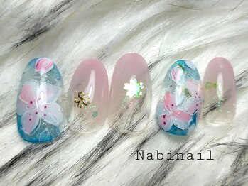 ナビネイル(Nabi nail)/桜ネイル