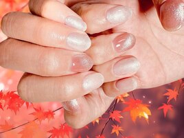 秋のマグネットネイル