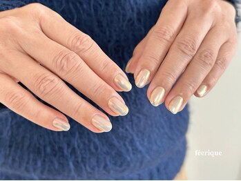 フェリークネイル(feerique nail)/冬ネイル/ショートネイル/圓山