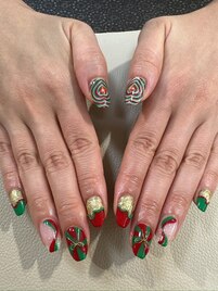 クリスマスネイル