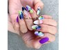 【自爪が傷まない◎】自分でオフができる◎剥がせるジェルアートコース¥9130