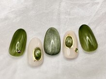 ラウレアネイル(Laule’a Nail)/【定額】アクセサリーネイル 翠