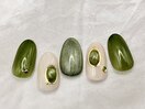 【定額】アクセサリーネイル 翠