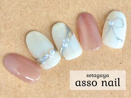 シルバーリボンネイル