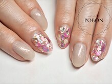 ネイルアトリエ ポボン(nail atelier POBON)/キラキラシェル