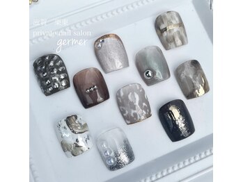 ニュアンスフットネイルサンプル