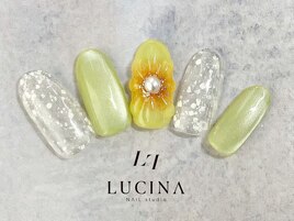 c-253 ぷっくりフラワーネイル