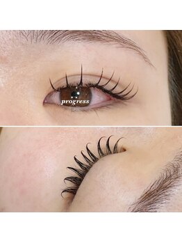 プログレス ネイルアンドアイラッシュ つくば店(PROGRESS)/フラットラッシュ束感仕上げ