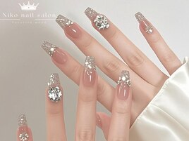 ツイード/冬ネイル/クリスマス