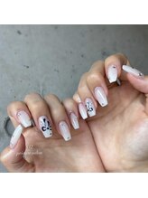 ルート12/リボンのガーリーネイル