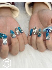 ブルーワンホンネイル