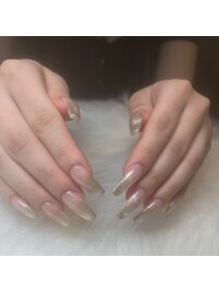 マグネットグラデーションネイル