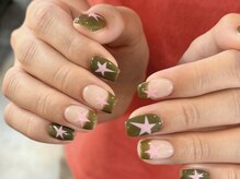 アイネイルズ 横浜EAST店(I-nails)/グリーンフレンチネイル