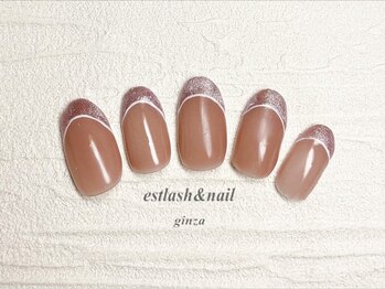 エストラッシュアンドネイル 銀座店(est lash&nail)/マグネットフレンチネイル