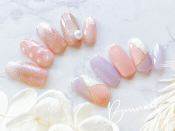 ネイルアンドアイラッシュ ボネール 銀座店(lash Bounail)/オフィス パステル ミラー