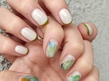 フォリアユー(FOLIA.U)/フレンチと水彩アートのアシメ☆
