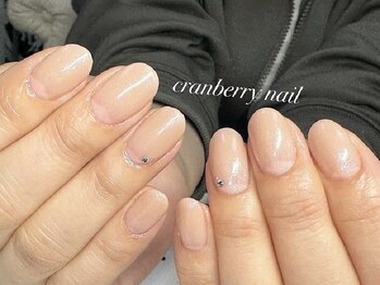 クランベリーネイル(cranberry nail)の写真/シンプルネイルだからこそ、どこから見ても綺麗な指先へ★大人可愛いデザインシンプルネイルが大人気☆