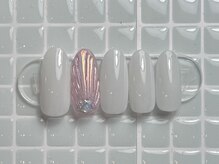 ジョアネイル(JOA Nail)/夏/シンプルr/マーメイド/白