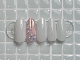 夏/シンプルr/マーメイド/白