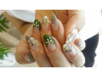 ネイルアンドアイ ミント(nail&eye mint)/チェックネイル