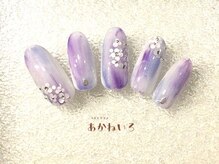 ネイルサロン あかねいろ/紫陽花　梅雨ネイル