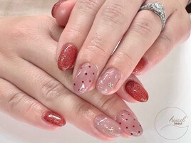 バレンタインネイル/パラジェル