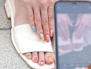 ピーボックス 南浦和(P-BOX)の写真/【足元のフルコース♪】定額デザインフットネイル＋極上フットSPAの贅沢メニューもご用意しております◎