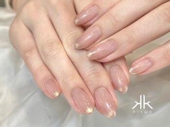 ケーツーネイル(k-two nail)/オーロラフレンチ(みな)