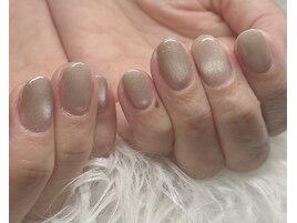 シャンパンゴールド/秋ネイル