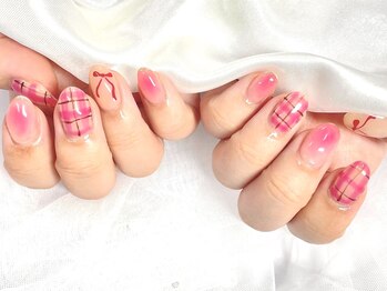ネイルネージュ 錦糸町(Nail Neige)/持ち込み/チェック/チーク
