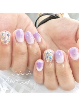 サロンドルリネイル(salon de Ruri nail)/◎ポイントアート*シェル