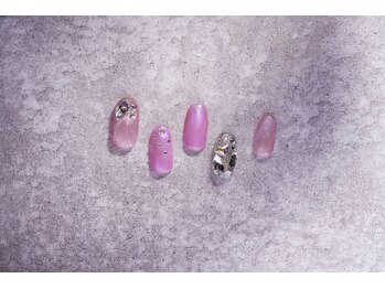 ツメトトノウ/きらりと光る…☆ピンクネイル