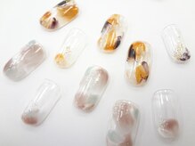 ネイルサロン クイール 小山店(NAIL SALON QUILL)/塗りかけ×タイダイアート