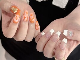 オレンジフレッシュネイル