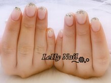 レヒネイル(LeHy nail)/ガラスフレンチネイル