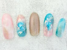 ネイルエイム(Nail eim)/マグネット★天然石風★パステル
