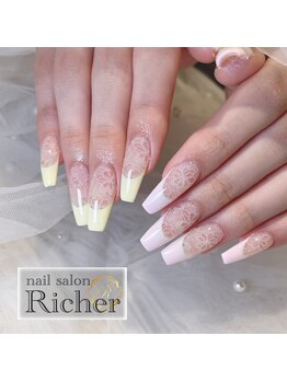 エスフィーネイルサロン リシェル(Esfy nailsalon Richer)/長さだしシンプルコース