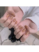 ビューティームーン(beauty moon)/マットコート×リングネイル