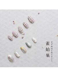 2024四季_春ネイル-雀始巣-